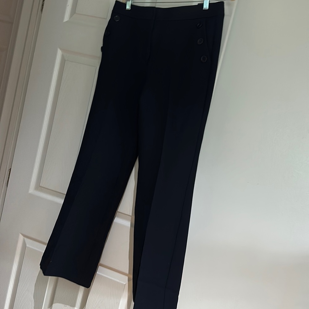 Navy Flare Leg